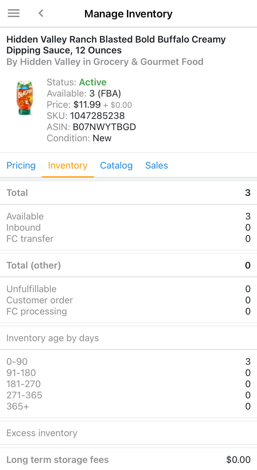 manage inventory